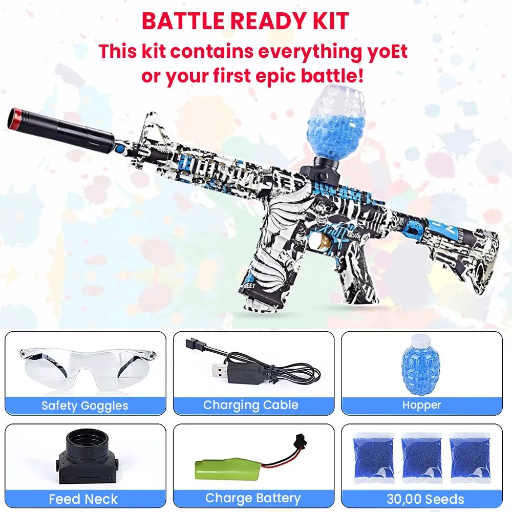 Electric Water Ball Beads Gel Blaster Gun Toys M416 Shooter Rifle Weapon CS Fighting Outdoor Game Airsoft for Children Adult