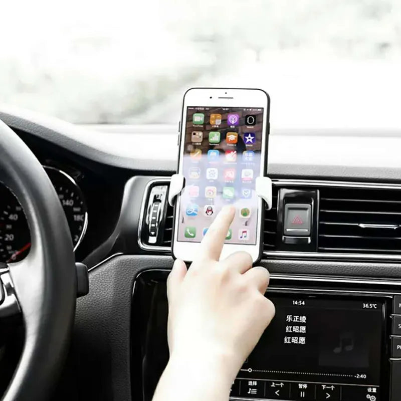 Free Flag Universal Gravity Auto Phone Holder Car Air Vent Clip Mount Mobile Phone Holder CellPhone Stand Support For iPhone For Samsung