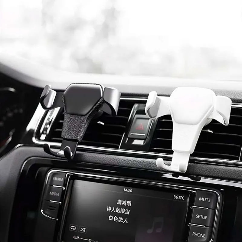 Free Flag Universal Gravity Auto Phone Holder Car Air Vent Clip Mount Mobile Phone Holder CellPhone Stand Support For iPhone For Samsung