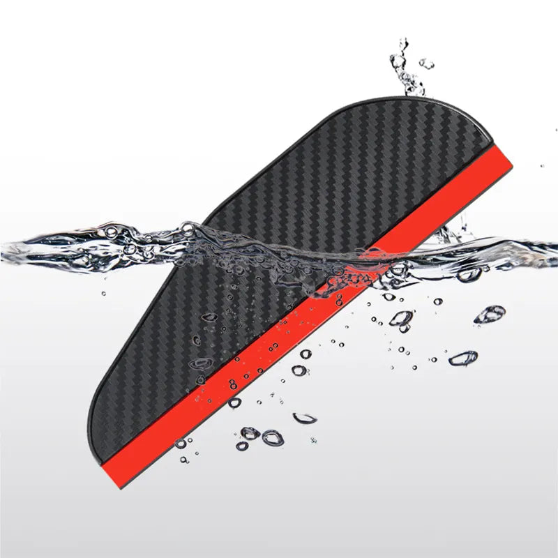 2PCS Car Rearview Mirror Rain Eyebrow Visor Carbon Fiber Car Rearview Side Snow Sun Visor Rain Cover Car Mirror Accessories