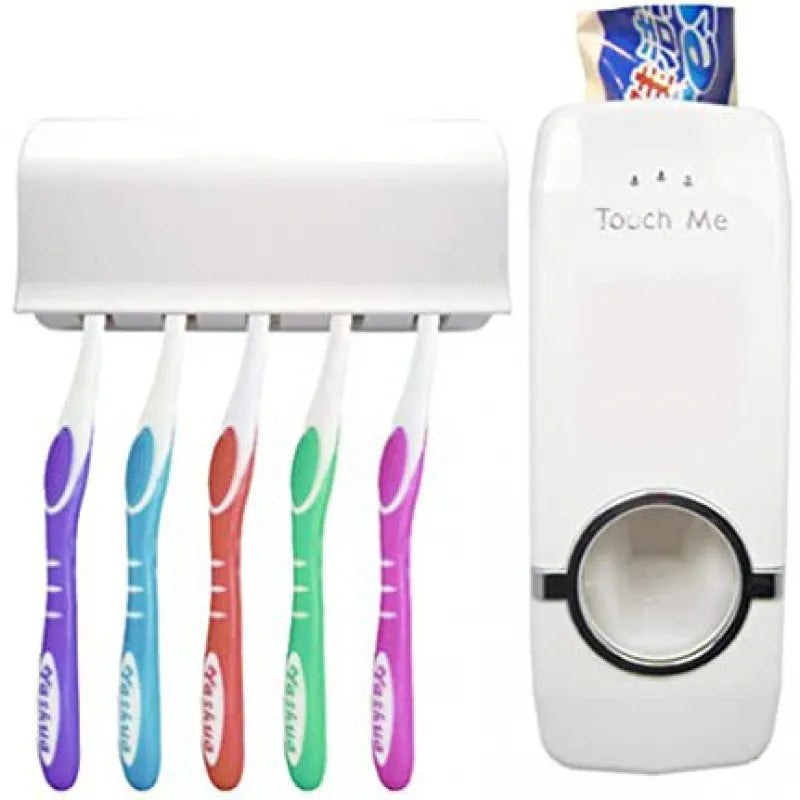 Free Flag Toothpaste Applicator Dispenser And Brush Holder For Bathroom Use