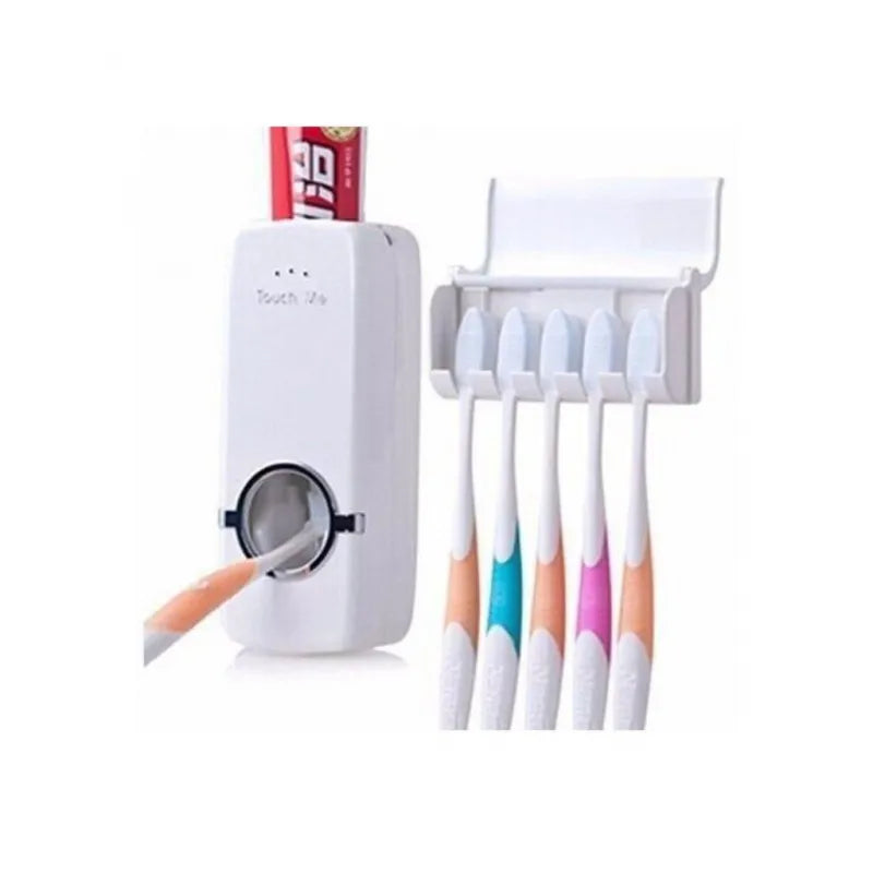 Free Flag Toothpaste Applicator Dispenser And Brush Holder For Bathroom Use