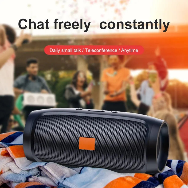 Bluetooth Speaker Dual Speaker Stereo Outdoor Tfusb Playback Fm Voice Broadcasting Portable Subwoofer 50 Wireless Speaker