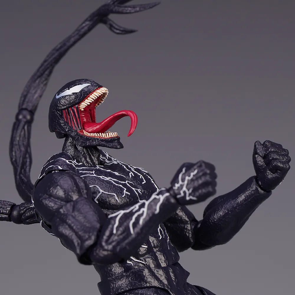 Venom SHF Spider Man Marvel legends Action Figure Joint Movable Toys Change Face Statue Model Doll Collectible kids for Toy Gift