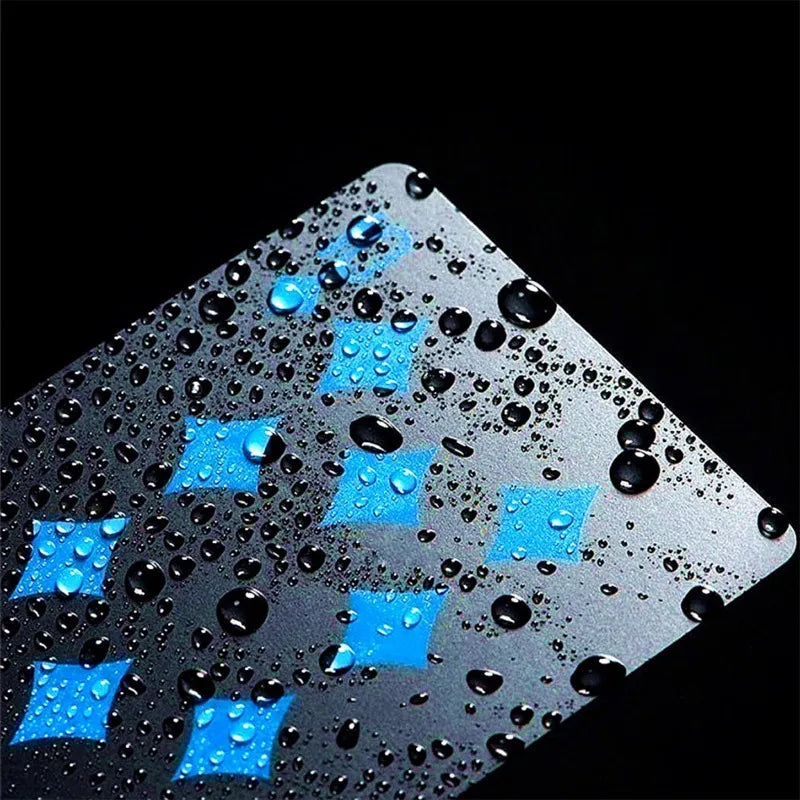 Black Gold Playing Card Poker Game Deck blue Silver Poker Suit Plastic Magic Waterproof Deck Of Card Magic Water Gift Collection