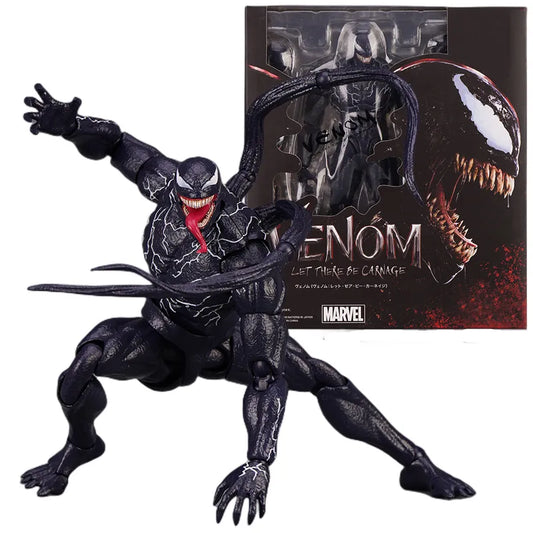 Venom SHF Spider Man Marvel legends Action Figure Joint Movable Toys Change Face Statue Model Doll Collectible kids for Toy Gift