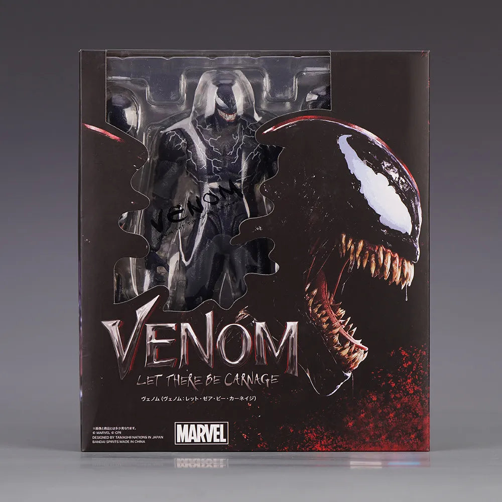 Venom SHF Spider Man Marvel legends Action Figure Joint Movable Toys Change Face Statue Model Doll Collectible kids for Toy Gift